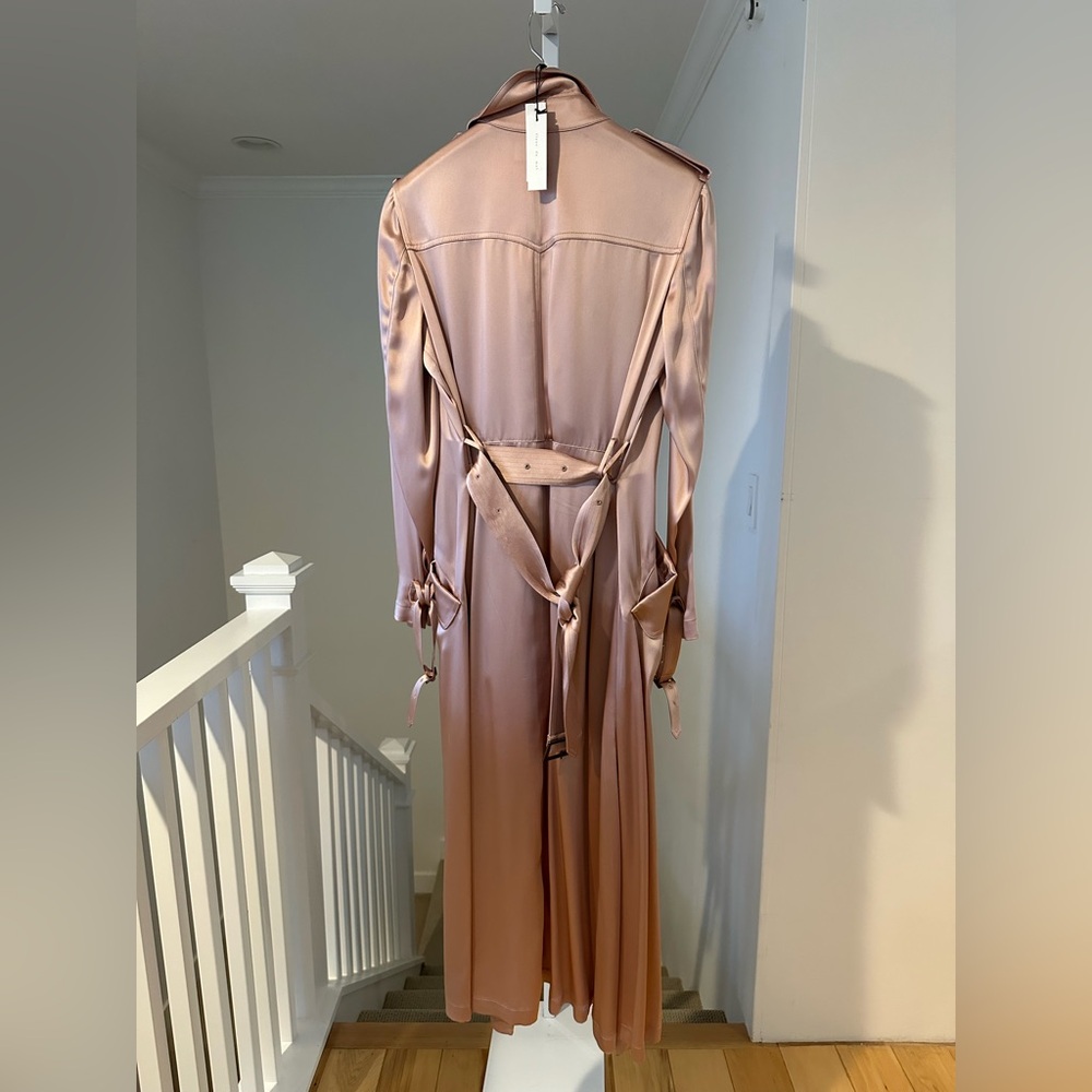 Fleur du Mal Pink Trench Coat - Picture 12 of 12